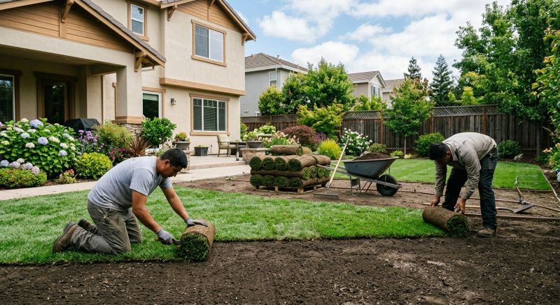 Bentgrass Sod Installation in Rockwall, TX
